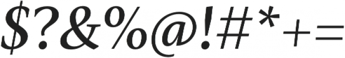 Mastro Text Medium Italic otf (500) Font OTHER CHARS