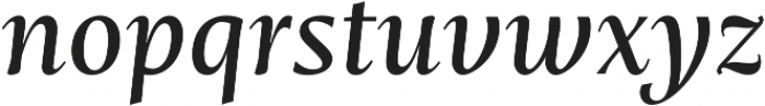 Mastro Text Medium Italic otf (500) Font LOWERCASE