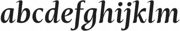 Mastro Text Semi Bold Italic otf (600) Font LOWERCASE