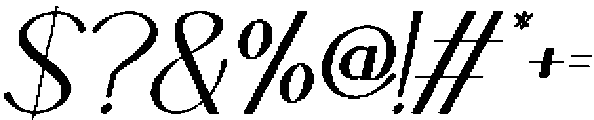 Matcha Dante Italic otf (400) Font OTHER CHARS