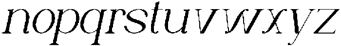 Matcha Dante Italic otf (400) Font LOWERCASE