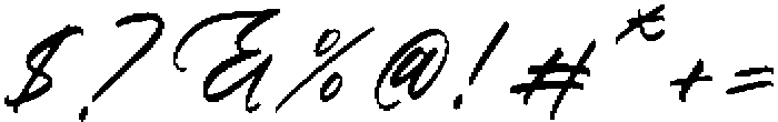 Matchengis Italic otf (400) Font OTHER CHARS