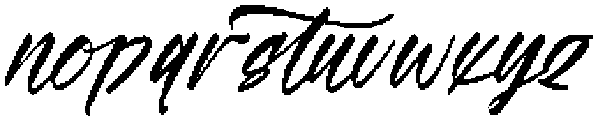 Matchengis Italic otf (400) Font LOWERCASE