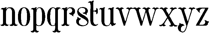 Mateo Regular otf (400) Font LOWERCASE