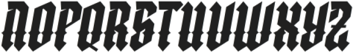 Matgard-Italic otf (400) Font UPPERCASE