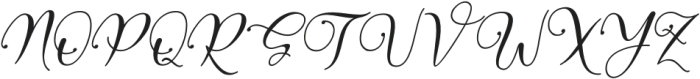 Mathella Italic Italic otf (400) Font UPPERCASE