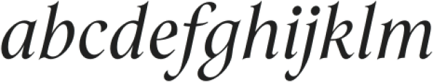 Mathilde Italic otf (400) Font LOWERCASE