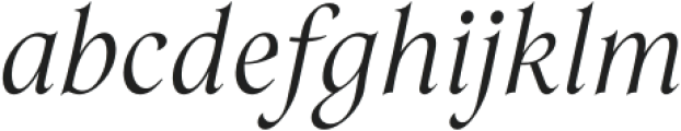 Mathilde Light Italic otf (300) Font LOWERCASE