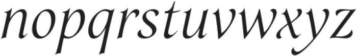 Mathilde Light Italic otf (300) Font LOWERCASE