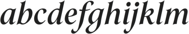 Mathilde Semibold Italic otf (600) Font LOWERCASE