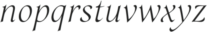 Mathilde Thin Italic otf (100) Font LOWERCASE