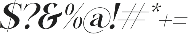 Mathilga Italic otf (400) Font OTHER CHARS