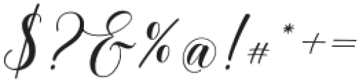 Matilva Script Regular otf (400) Font OTHER CHARS