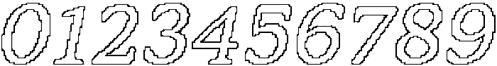 Matina Rounded Pixel Outline otf (400) Font OTHER CHARS