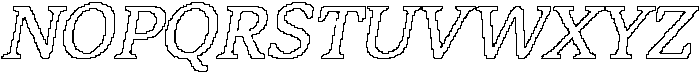 Matina Rounded Pixel Outline otf (400) Font UPPERCASE