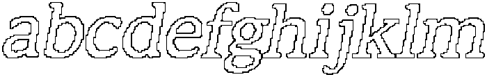 Matina Rounded Pixel Outline otf (400) FONT