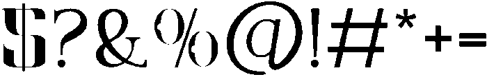 Matrix Regular otf (400) Font OTHER CHARS