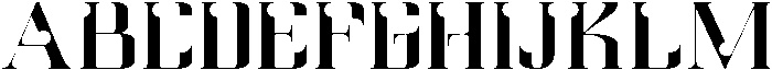 Matrix Regular otf (400) Font UPPERCASE