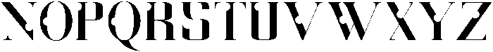 Matrix Regular otf (400) Font UPPERCASE