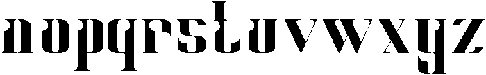 Matrix Regular otf (400) Font LOWERCASE