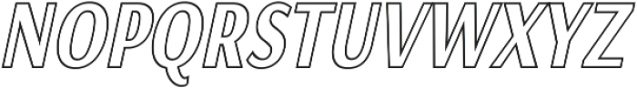 Matsuko Bold Outline Italic ttf (700) Font UPPERCASE