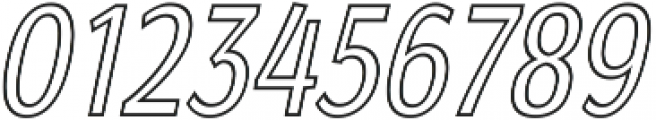 Matsuko Regular Outline Italic ttf (400) Font OTHER CHARS