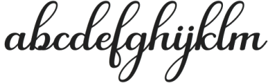 Mattalia Regular otf (400) Font LOWERCASE