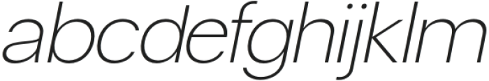 Matte Extra Light Italic otf (200) Font LOWERCASE