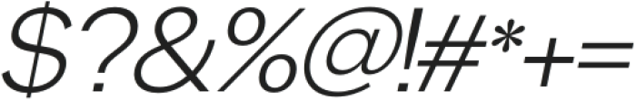 Matte Light Italic otf (300) Font OTHER CHARS