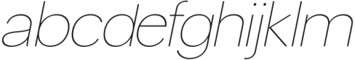 Matte Thin Italic otf (100) Font LOWERCASE