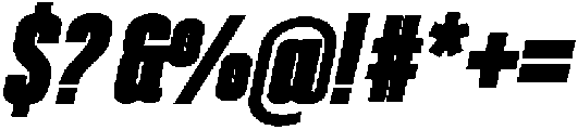Mattel Bold Italic otf (700) Font OTHER CHARS