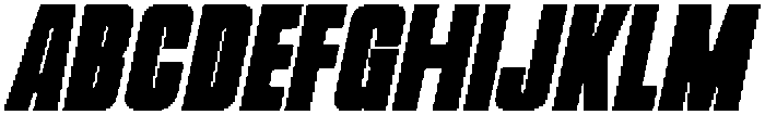 Mattel Bold Italic otf (700) Font UPPERCASE