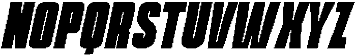 Mattel Bold Italic otf (700) Font UPPERCASE