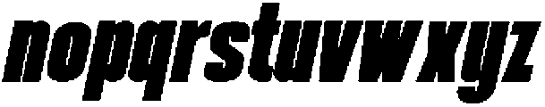 Mattel Bold Italic otf (700) Font LOWERCASE