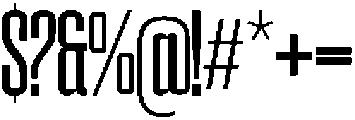 Mattel Light otf (300) Font OTHER CHARS