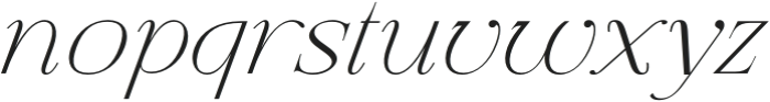 Matter Sculpit Italic otf (400) Font LOWERCASE
