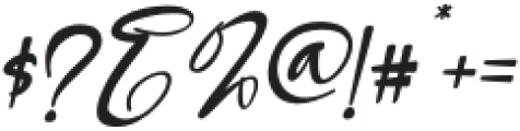 Mattera-Italic otf (400) Font OTHER CHARS
