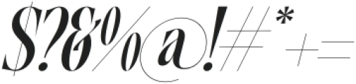 Mattery Gravity Italic otf (400) Font OTHER CHARS