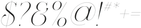 Maturation Light Italic otf (300) Font OTHER CHARS