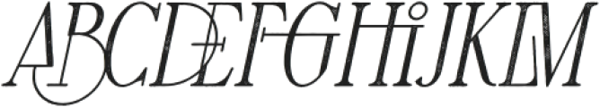 Maturation Lines Italic otf (400) Font LOWERCASE