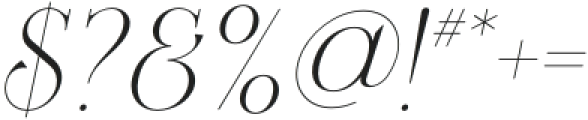 Maturation Regular Italic otf (400) Font OTHER CHARS