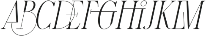 Maturation Regular Italic otf (400) Font UPPERCASE