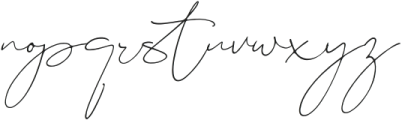 Maturation Script Italic otf (400) Font LOWERCASE