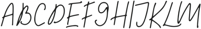 Mature Regular otf (400) Font UPPERCASE