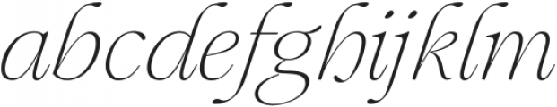 Mauren ExtraLight Italic otf (200) Font LOWERCASE