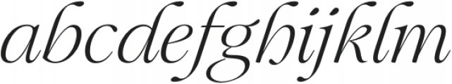 Mauren Light Italic otf (300) Font LOWERCASE