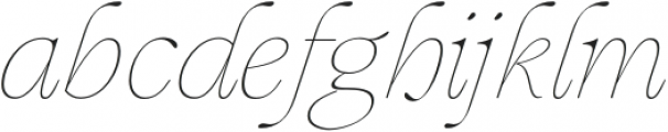Mauren Thin Italic otf (100) Font LOWERCASE