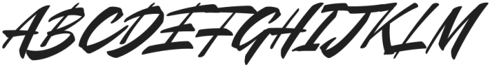 Mauritz Bold Italic otf (700) Font UPPERCASE