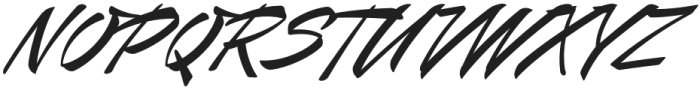 Mauritz Regular Italic otf (400) Font UPPERCASE