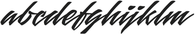 Mauritz Regular Italic otf (400) Font LOWERCASE
